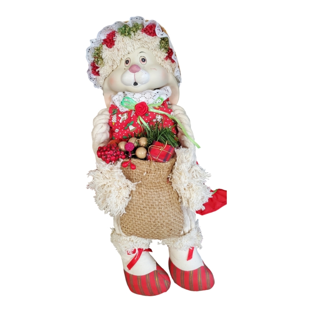 Vintage  House of Lloyd Christmas around the world Flossie Bunny porcelain doll